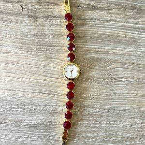 Betsey Johnson rubies watch